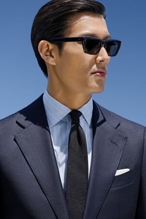 Men’s Navy Wool Suit – Perennial Collection